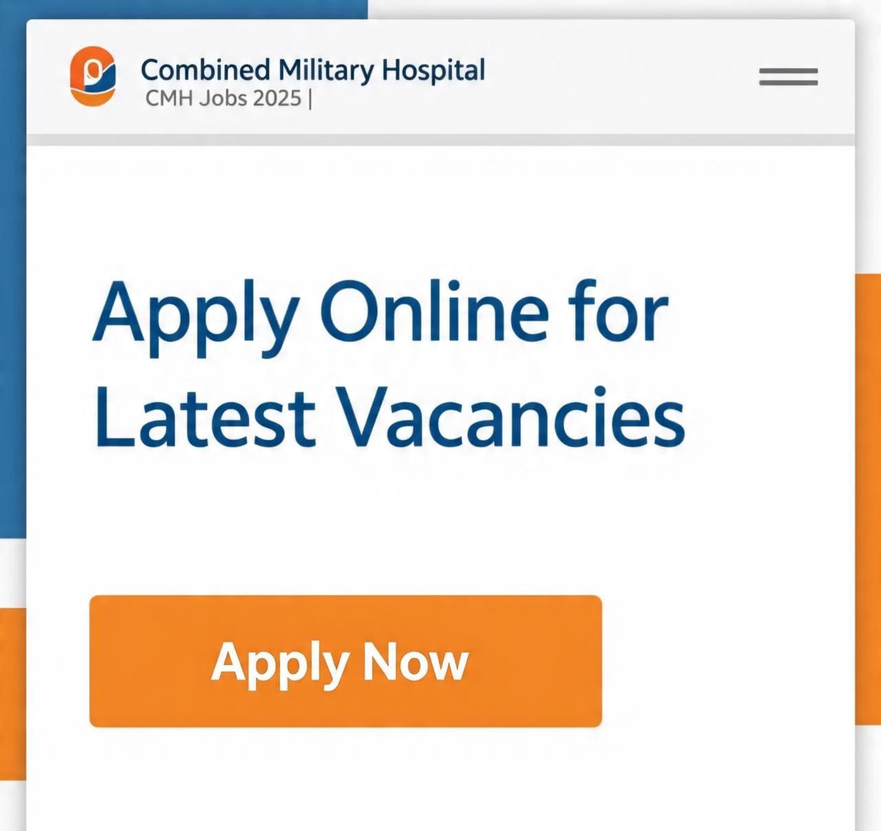 Combined Military Hospital CMH Jobs 2025