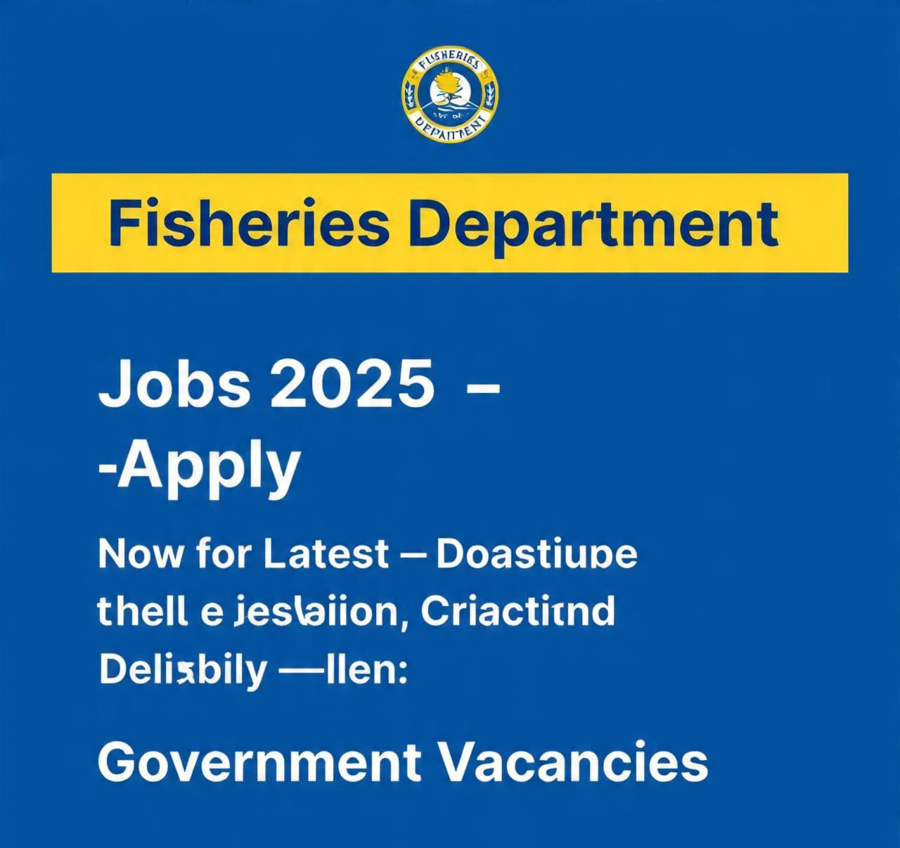 Fisheries Department Jobs 2025